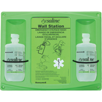 Support mural pour solution saline de douche oculaire, Double Canadian Safety Group Inc.
