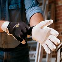 Gants antivibrations Air Glove, Taille Moyen, Paume Cuir perl&eacute; Canadian Safety Group Inc.