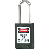Cadenas de s&eacute;curit&eacute; S31 Zenex, Noir, Cl&eacute;s diff&eacute;rentes, Thermoplastique, Largeur de 1-3/8" Canadian Safety Group Inc.