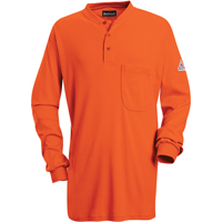 Chemises Henley sans &eacute;tiquette &agrave; manches longues r&eacute;sistantes aux flammes, Petit, Orange Canadian Safety Group Inc.
