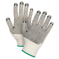 Gants tricot&eacute;s de poids lourd &agrave; deux c&ocirc;t&eacute;s avec pois, Poly/coton, Deux c&ocirc;t&eacute;s, Calibre 7, Moyen Canadian Safety Group Inc.