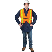 Standard-Duty Safety Vest, High Visibility Orange, Medium, Polyester Canadian Safety Group Inc.