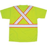 CSA Compliant T-Shirt, Polyester, Medium, High Visibility Lime-Yellow Canadian Safety Group Inc.
