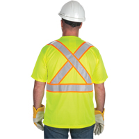 CSA Compliant T-Shirt, Polyester, Medium, High Visibility Lime-Yellow Canadian Safety Group Inc.