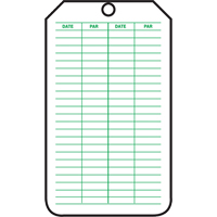 Inspection Tags, Plastic, 3-1/8" W x 5-7/8" H, French Canadian Safety Group Inc.