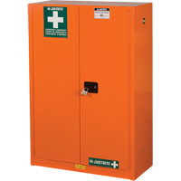 Armoires de rangement pour pr&eacute;paration aux situations d'urgence, Acier, 4 Tablettes, 65" h x 43" la x 18" P, Orange Canadian Safety Group Inc.