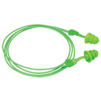 Bouchons d'oreilles r&eacute;utilisables Glide Trio, Avec cordon, Vrac - &agrave; nu, 27 dB NRR, Taille unique Canadian Safety Group Inc.