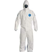 Hooded Coveralls, 4X-Large, Blue/White, Tyvek&reg; 400 D Canadian Safety Group Inc.