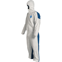 Hooded Coveralls, 4X-Large, Blue/White, Tyvek&reg; 400 D Canadian Safety Group Inc.