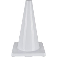 Coloured Traffic Cone, 18", White Canadian Safety Group Inc.