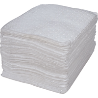 Feuilles absorbantes li&eacute;es de premi&egrave;re qualit&eacute;, Huile seulement, 15" x 17", 25 gal. d'absorption Canadian Safety Group Inc.
