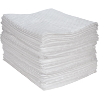 Feuilles absorbantes en fibres fines de premi&egrave;re qualit&eacute;, Huile seulement, 15" x 17", 30 gal. d'absorption Canadian Safety Group Inc.