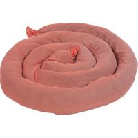 Remblais tubulaires absorbants, Mati&egrave;res dangereuses, Absorption 50 gal., 3" la x 8' lo, Pqt de 15 Canadian Safety Group Inc.