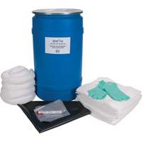 Trousse de lutte contre les d&eacute;versements pour &eacute;tabli, Huile seulement, Baril, Absorbance de 30 gal. US Canadian Safety Group Inc.