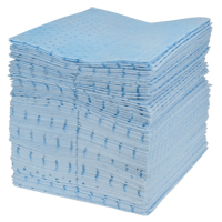 Feuilles absorbantes bleues li&eacute;es de premi&egrave;re qualit&eacute;, Huile seulement, 15" x 18", 30 gal. d'absorption Canadian Safety Group Inc.