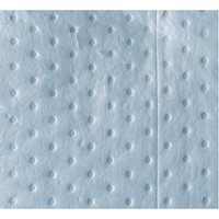 Feuilles absorbantes bleues li&eacute;es de premi&egrave;re qualit&eacute;, Huile seulement, 15" x 18", 30 gal. d'absorption Canadian Safety Group Inc.