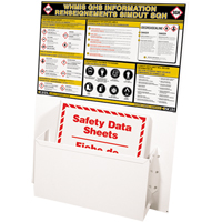 Postes d'information SGH, Anglais & français, Compris reliures Canadian Safety Group Inc.