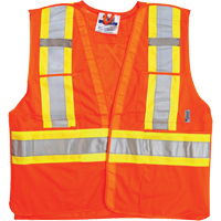 Vestes de s&eacute;curit&eacute; pour la circulation, Orange haute visibilit&eacute;, Moyen/Petit, Polyester Canadian Safety Group Inc.