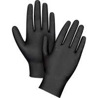 Gants d'examen de poids lourd &agrave; prise tactile, Petit, Nitrile, 8 mils, Sans poudre, Noir Canadian Safety Group Inc.
