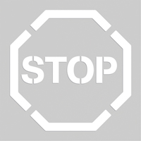 Floor Marking Stencils - Stop, Pictogram, 20" x 20" Canadian Safety Group Inc.