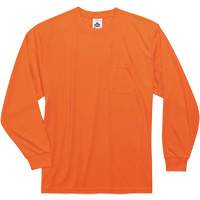 Chandail &agrave; manches longues non certifi&eacute; GloWear 8091, Polyester, Petit, Orange haute visibilit&eacute; Canadian Safety Group Inc.