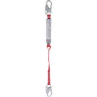 Pro Shock Absorbing Lanyard, 3', Locking Snap Hook Center, Locking Snap Hook Leg Ends, Polyester Canadian Safety Group Inc.