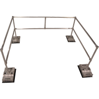 RoofGuard Classic System - Packaged Kits, Aluminum, 72" W x 108" L x 42" H Canadian Safety Group Inc.