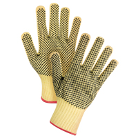 Double-Sided Dotted Seamless String Knit Gloves, Size Small/7, 7 Gauge, PVC Coated, Kevlar&reg; Shell, ASTM ANSI Level A2/EN 388 Level 3 Canadian Safety Group Inc.