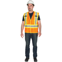 5-Point Tear-Away Premium Safety Vest , High Visibility Orange, Large/X-Large, Polyester Canadian Safety Group Inc.
