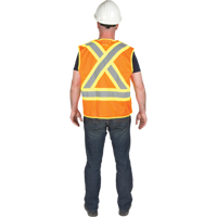 5-Point Tear-Away Premium Safety Vest , High Visibility Orange, Large/X-Large, Polyester Canadian Safety Group Inc.