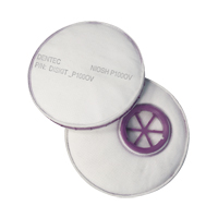 Filtre pour respirateur Diskit, Filtre contre les particules avec suppresion de vapeurs nuisibles, Vapeur organique/Filtre P100 Canadian Safety Group Inc.