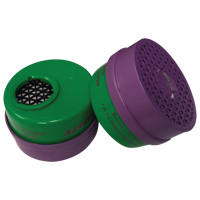 Cartouche pour respirateur, Combinaison cartouche et filtre contre les particules pour gaz/vapeurs, Ammoniac/M&eacute;thylamine/Filtre P100 Canadian Safety Group Inc.