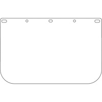 Visi&egrave;re d&eacute;coup&eacute;e &agrave; l'emporte-pi&egrave;ce Dynamic, PETG, Teinte Transparent Canadian Safety Group Inc.