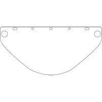Visi&egrave;re d&eacute;coup&eacute;e &agrave; l'emporte-pi&egrave;ce Dynamic, PETG, Teinte Transparent Canadian Safety Group Inc.