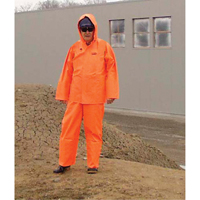 V&ecirc;tements imperm&eacute;ables Hurricane ignifuges et r&eacute;sistants &agrave; l'huile, v&ecirc;tements imperm&eacute;ables, 4T-Grand, Orange haute visibilit&eacute; Canadian Safety Group Inc.