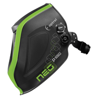P550 Welding Helmet, 3.94" L x 1.97" W View Area, 4/9 - 13 Shade Range, Black/Green Canadian Safety Group Inc.