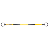 Telescopic Barricade Bar, 85" Extended Length, Black/Yellow Canadian Safety Group Inc.