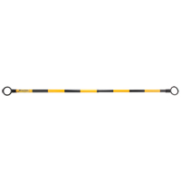 Telescopic Barricade Bar, 85" Extended Length, Black/Yellow Canadian Safety Group Inc.