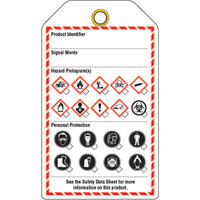 &eacute;tiquettes pour le milieu de travail, Papier cartonn&eacute;, 3-3/8" la x 5-3/4" h, Anglais Canadian Safety Group Inc.