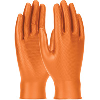 Gants jetables ambidextres Grippaz Skins, Petit, Nitrile, 6 mils, Sans poudre, Orange Canadian Safety Group Inc.