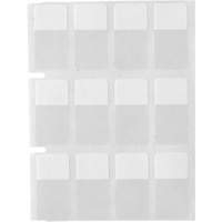 &eacute;tiquettes autoplastifiantes pour c&acirc;bles & fils de s&eacute;rie Core, Vinyle, 0,5" lo x 0,75" h, Transparent Canadian Safety Group Inc.