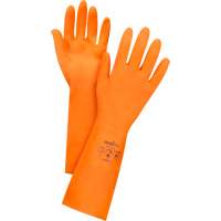 Gants orange r&eacute;sistants aux produits chimiques, Taille 7, 13" lo, Latex, Doublure en Ouat&eacute;e, 28 mils Canadian Safety Group Inc.