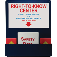 Station d'information de style panier en aluminium, Anglais, Compris reliures Canadian Safety Group Inc.