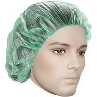 Bouffant Caps, Polypropylene, 21", Green Canadian Safety Group Inc.