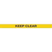 Tough-Mark Heavy-Duty Floor Marking, Rectangle, 48" L x 4" W, Yellow, Polyethylene Canadian Safety Group Inc.