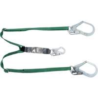 V-Series Lanyard, 6', Rebar Hook Center, Snap Hook Leg Ends, Polyester Canadian Safety Group Inc.