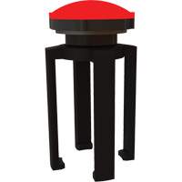 Balise stroboscopique rouge et support pour le syst&egrave;me de barri&egrave;re PLUS, Noir Canadian Safety Group Inc.