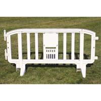 Barricade Movit, Emboîtables, 78" lo x 39" h, Blanc Canadian Safety Group Inc.