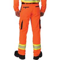 Pantalons cargo haute visibilit&eacute; antid&eacute;chirure, Polyester, 28, Orange haute visibilit&eacute; Canadian Safety Group Inc.