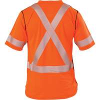 T-shirt &agrave; manches courtes haute visibilit&eacute; Polartec Power Grid, Polyester, Petit, Orange Canadian Safety Group Inc.
